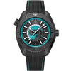Seamaster Planet Ocean GMT Deep Black Ceramic 45.5mm VSF 1:1 Last Batch Black Blue Dial On Black Rubber Strap