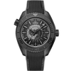 Seamaster Planet Ocean GMT Deep Black Ceramic 45.5mm VSF 1:1 Last Batch Black Grey Dial On Black Rubber Strap