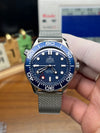 Seamaster 300 Blue Dial VSF 1:1 Last Batch On Stainless Steel Mesh Bracelet