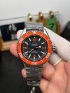 Seamaster Planet Ocean Orange Bezel 42mm 1:1 Last Batch Black Dial On Stainless Steel Bracelet