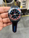Seamaster Planet Ocean GMT Deep Black Ceramic 45.5mm VSF 1:1 Last Batch ZrO2 Ceramic Dial On Black Nylon Strap