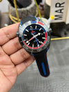 Seamaster Planet Ocean GMT Deep Black Ceramic 45.5mm VSF 1:1 Last Batch ZrO2 Ceramic Dial On Black Nylon Strap