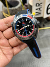 Seamaster Planet Ocean GMT Deep Black Ceramic 45.5mm VSF 1:1 Last Batch ZrO2 Ceramic Dial On Black Nylon Strap