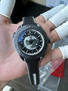 Seamaster Planet Ocean GMT Deep Black Ceramic 45.5mm VSF 1:1 Last Batch Black Grey Dial On Black Rubber Strap