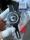 Seamaster Planet Ocean GMT Deep Black Ceramic 45.5mm VSF 1:1 Last Batch Black Grey Dial On Black Rubber Strap