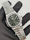 DDF Patek Philippe Nautilus 5711 Green Dial Diamond Bezel