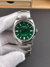 Rolex Oyster Perpetual 36 126000 904L Steel VSF V2 Last Batch Green Dial On Oyster Bracelet