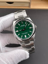 Rolex Oyster Perpetual 36 126000 904L Steel VSF V2 Last Batch Green Dial On Oyster Bracelet